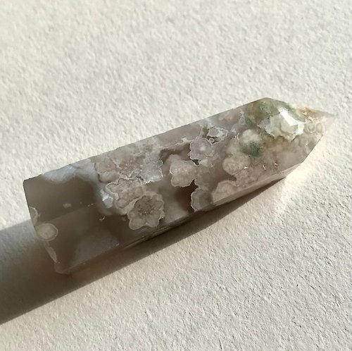 Could9Crystal 天然水晶 櫻花瑪瑙柱 灰冰瑪瑙 擺設 水晶原礦 原石 crystal