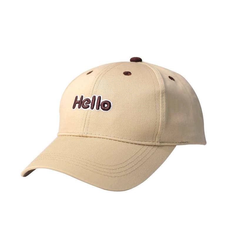 Contrasting Color Children's Baseball Cap - Hats & Caps - Cotton & Hemp Khaki