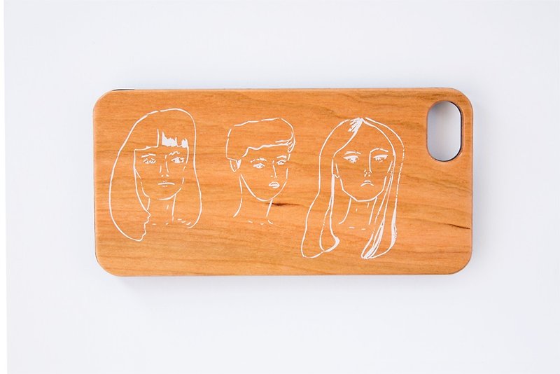 【Natural Wood iPhone case】&quot;GIRLS&#39; POWER&quot; WOOD smartphone case