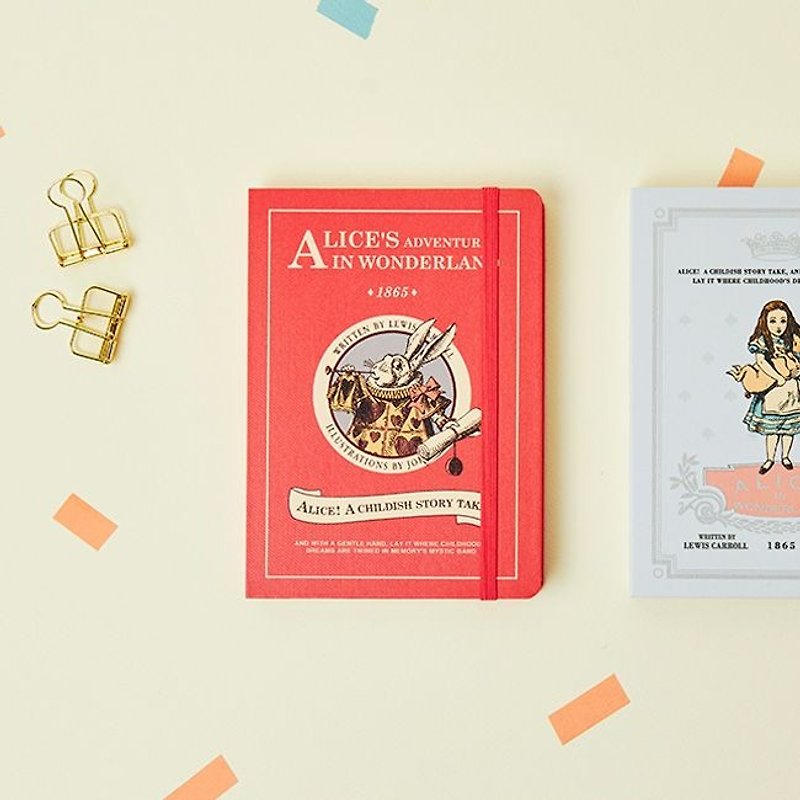 7321 - Alice in Wonderland Calendar V23 - Heart Rabbit, 7321-82320 - Notebooks & Journals - Paper Red