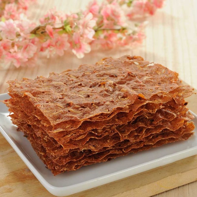 Zimeizhen Sakura shrimp crispy jerky - เนื้อและหมูหยอง - วัสดุอื่นๆ สีแดง