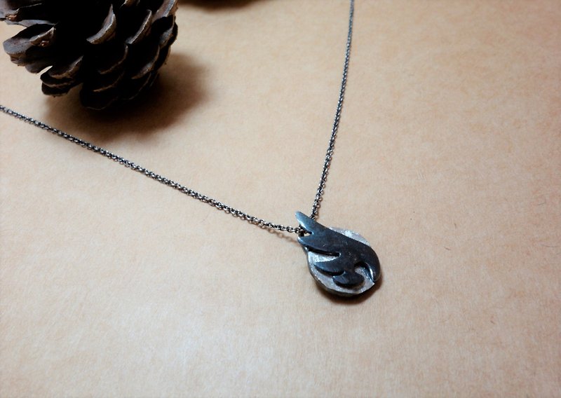 Sterling Silver Wings Necklace - Necklaces - Silver Silver