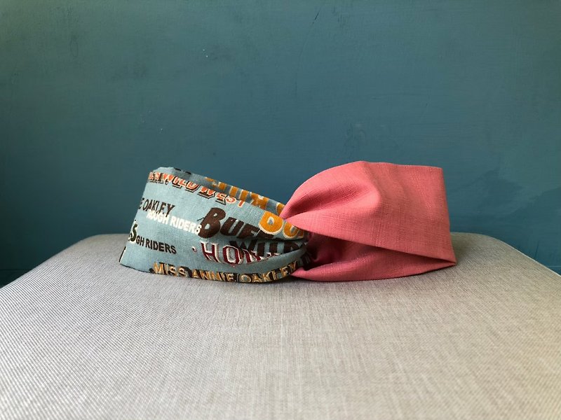 Double Headband / American - Pink - Headbands - Cotton & Hemp Pink