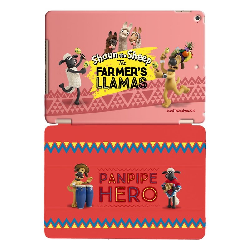 Smiled sheep genuine authority (Shaun The Sheep) -iPad crystal shell: [Samba] enthusiasm "iPad Mini" Crystal Case (Red) + Smart Cover magnetic pole (red) - Tablet & Laptop Cases - Plastic Red