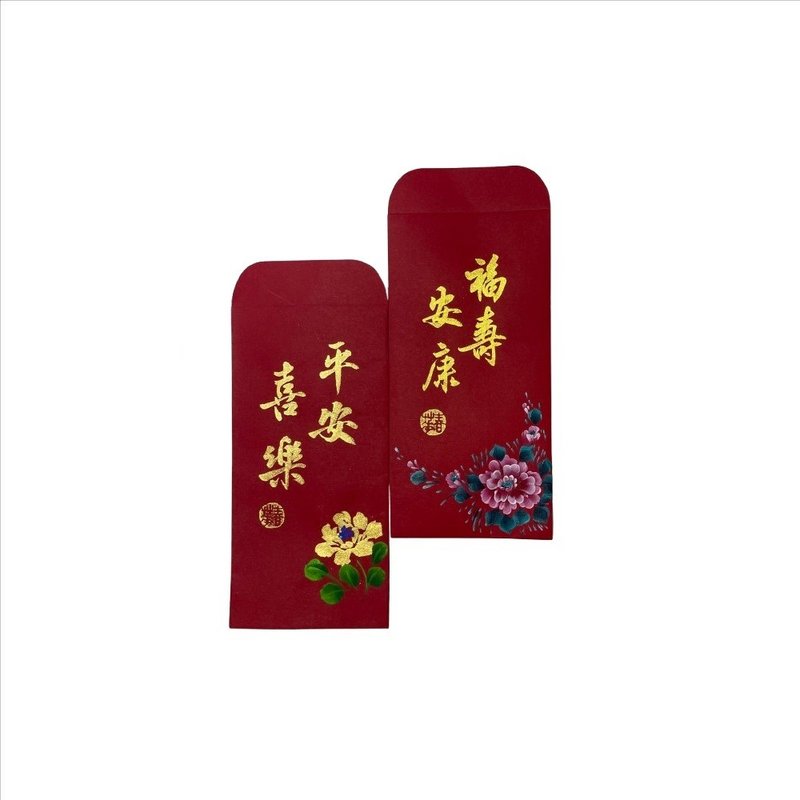 春華工坊/手寫手繪紅包袋/RP01-2026 - 壁貼/牆壁裝飾 - 紙 紅色