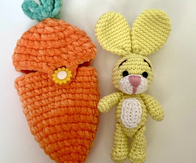 Carrot Crochet Dog Toy by Dogo