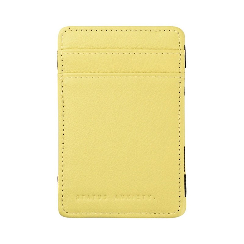 FLIP Money Clip/Card Clip_Acid / Lemon Yellow - Card Holders & Cases - Genuine Leather Yellow