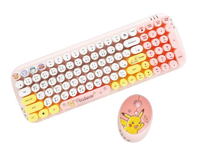 ポケモンキーボードとマウスのセットピカチュウモデル Pm ショップ Sozostar Pcアクセサリー Pinkoi