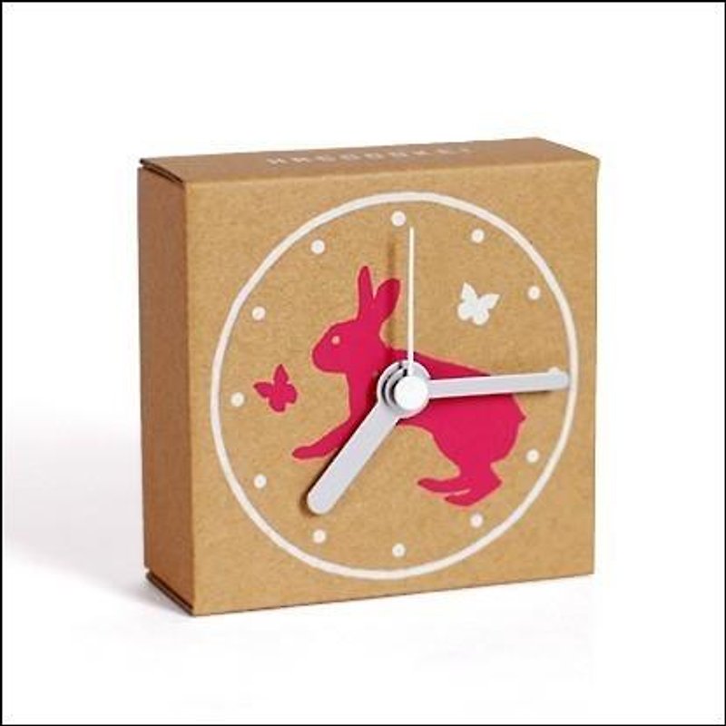 HACODOKEI/Rabbit/Red - Clocks - Paper Red