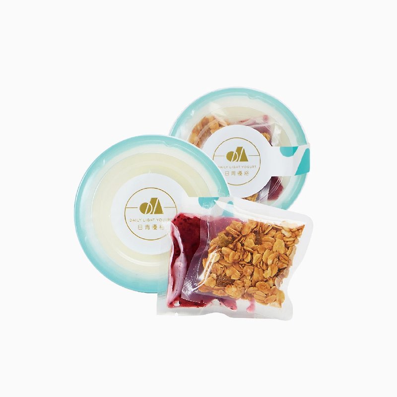 【Fresh Milk Yogurt】Sweet and sour berry good cup with 6 pieces/original yogurt+baked oatmeal+fruit jam - โยเกิร์ต - อาหารสด 