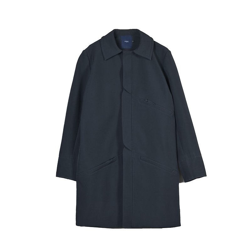 oqLiq - AdHeRe - Wave Door Waterproof Coat - Men's Coats & Jackets - Other Materials Black