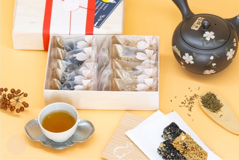 Japanese confectionery | [Mid-Autumn Festival Exclusive] Tea Snacks and Sesame Confectionery Gift Box - คุกกี้ - อาหารสด 