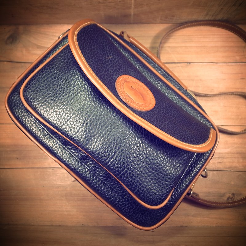 Old bone DOONEY & BOURKE leather side back mother bag Vintage - Messenger Bags & Sling Bags - Genuine Leather Multicolor