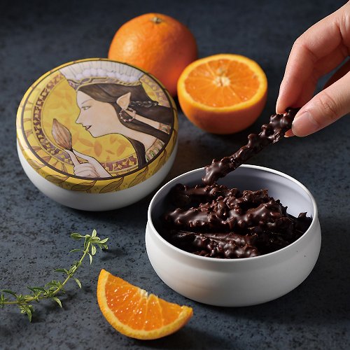 CoCa MaMa 可可女神巧克力工坊 CoCa MaMa 杏仁橙條巧克力(90g)Orange Peel Chocolate