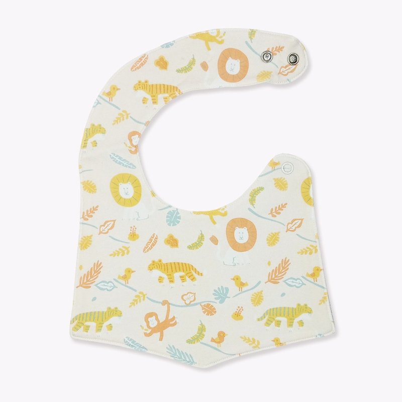 【Deux Filles Organic Cotton】Baby Bib/Bib Tiger - ผ้ากันเปื้อน - ผ้าฝ้าย/ผ้าลินิน 