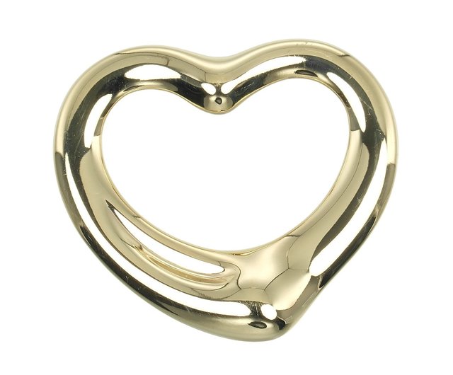 美品　ティファニー　オープンハートトップ　k18ＷＧ TIFFANY&Co. ティファニー オープンハート ネックレス K18