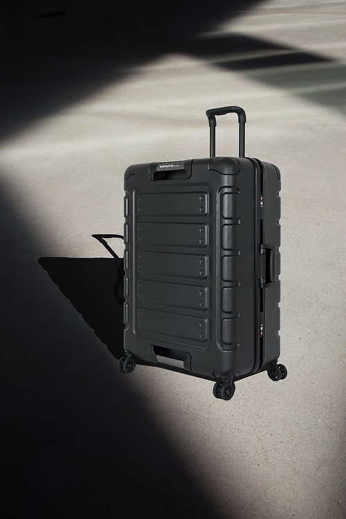 CROWN 皇冠行李箱 【CROWN】悍馬 27吋 鋁框行李箱 限定色 黑色