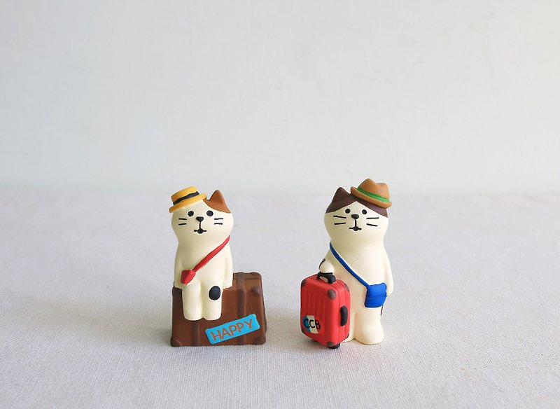 【絕版款】Travel 旅行貓 日本Concombre - 裝飾/擺設  - 樹脂 多色