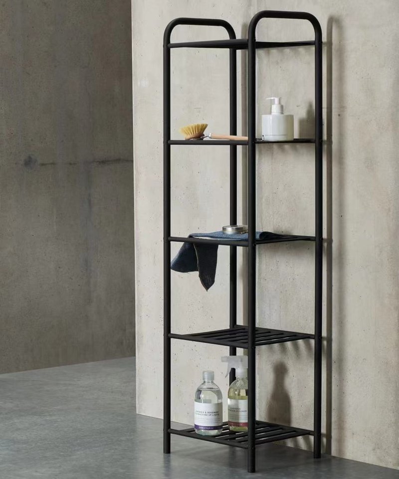 Industrial style five-tier rack - เฟอร์นิเจอร์อื่น ๆ - โลหะ สีดำ