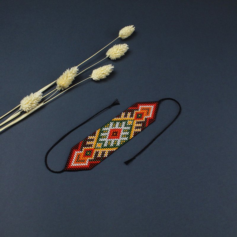 Handmade Bohemian Beaded Bracelet - 手鍊/手環 - 玻璃 多色