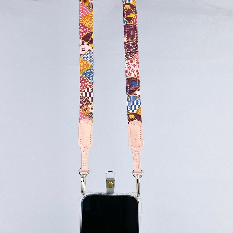 雙扣背帶-舒適1.8cm-桃蹊-華麗亮眼-奢華感滿滿 - 手機掛繩/背帶 - 其他材質 多色