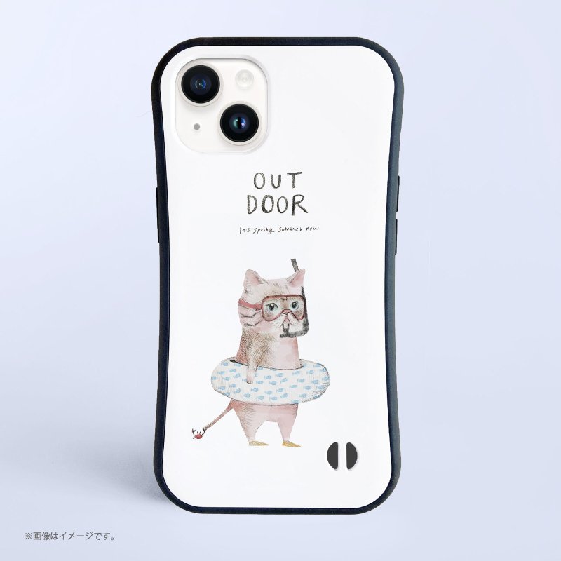 Shockproof Grip iPhone Case/Outdoor_cat - เคส/ซองมือถือ - พลาสติก ขาว