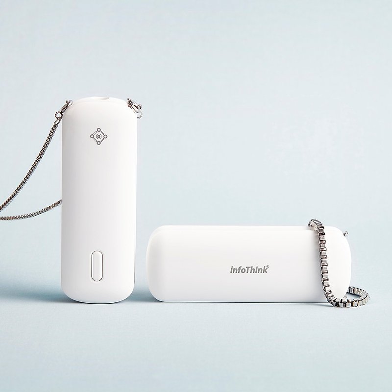 Health Technology [Air Pollution Allergy Savior] Portable Necklace Negative Ion Air Purifier - White (Made in Taiwan) - เครื่องใช้ไฟฟ้าขนาดเล็กอื่นๆ - วัสดุอื่นๆ ขาว