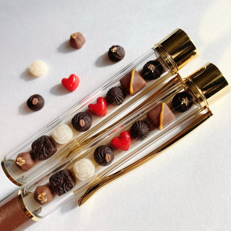 Miniature chocolate ballpoint pen - Ballpoint & Gel Pens - Clay Brown