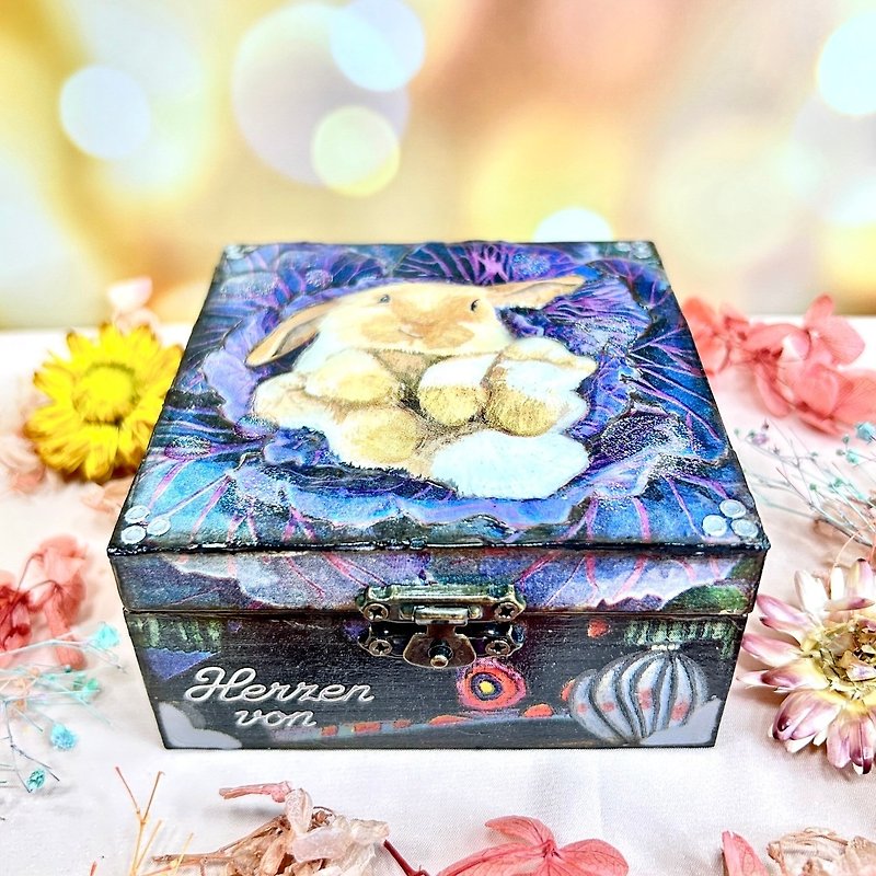 [Handmade] Rabbit Pansy – a collection of small wooden boxes to commemorate memories - กล่องเก็บของ - ไม้ หลากหลายสี