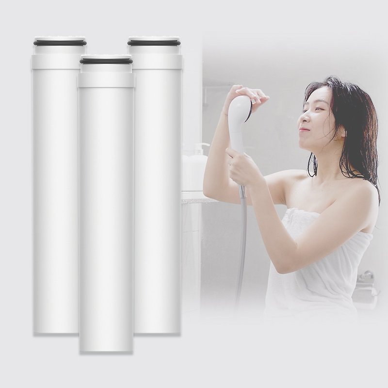 3M SF100-F ShowerCare Dechlorination shower head replacement filter (3 pcs) - อุปกรณ์ห้องน้ำ - วัสดุอื่นๆ ขาว