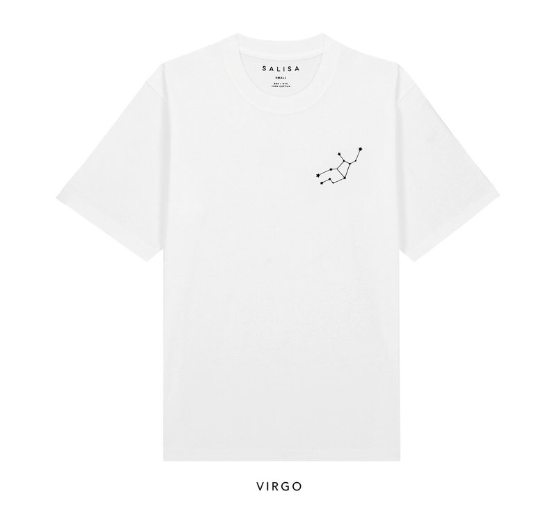 T-SHIRT Oversized Virgo - เสื้อยืดผู้หญิง - ผ้าฝ้าย/ผ้าลินิน ขาว