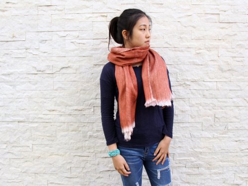 South American hand made alpaca shawl long hair