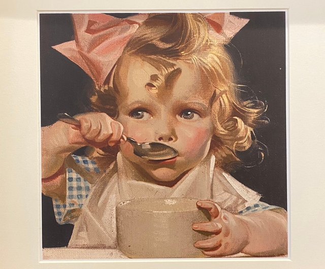 アメリカンヴィンテージケロッグシリアルの子供向け広告イラストを当店