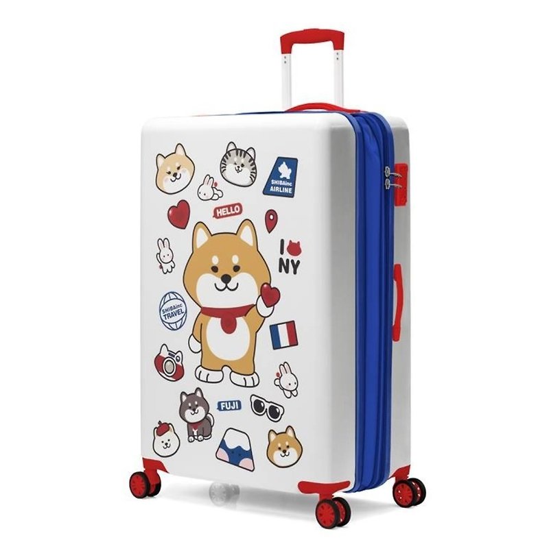 柴犬工房 四輪拉桿喼 (雙層防盜拉鏈, 25") - 行李箱/旅行袋 - 其他材質 白色