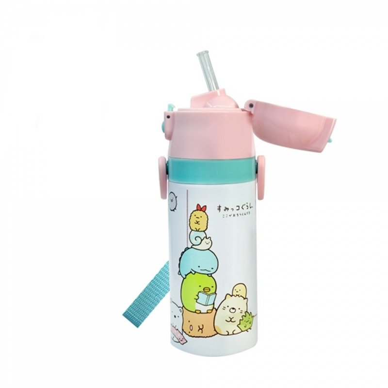 Skater-Straw Stainless Steel Insulated Kettle (400ml) Corner Small Creatures - อื่นๆ - สแตนเลส หลากหลายสี