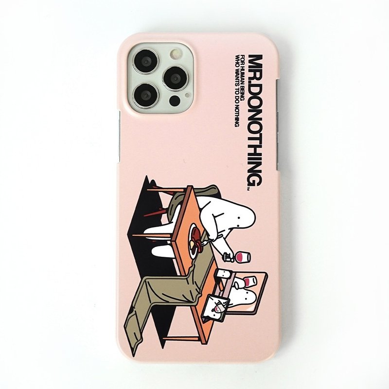 Mr. Donothing iphone case 12 Dinner - 手機殼/手機套 - 塑膠 粉紅色