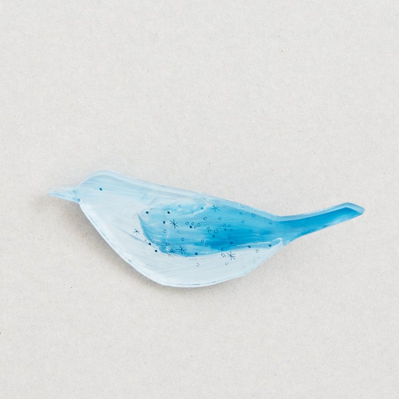 Picture of brooch [bird] - Brooches - Acrylic Blue
