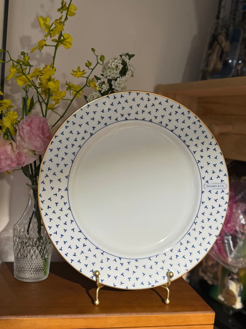 古董餐具 Tiffany & Co. 餐碟 家具擺設 禮物 - 擺飾/家飾品 - 瓷 藍色