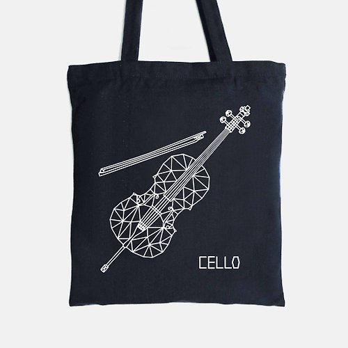 想要設計 WD 樂器風格手提袋-大提琴 經典/夜光