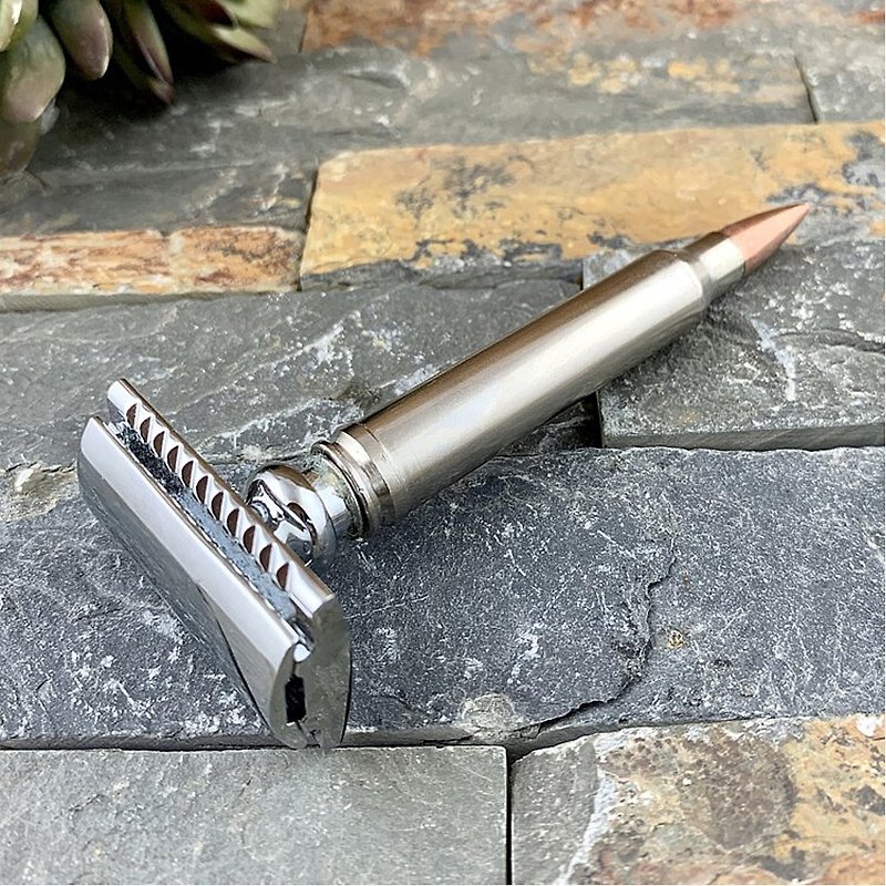 Bullet - Magnum Bullets Retro Double Sided Safety Manual Shave/Traditional Vintage Razor Holder - Men's Skincare - Other Materials 