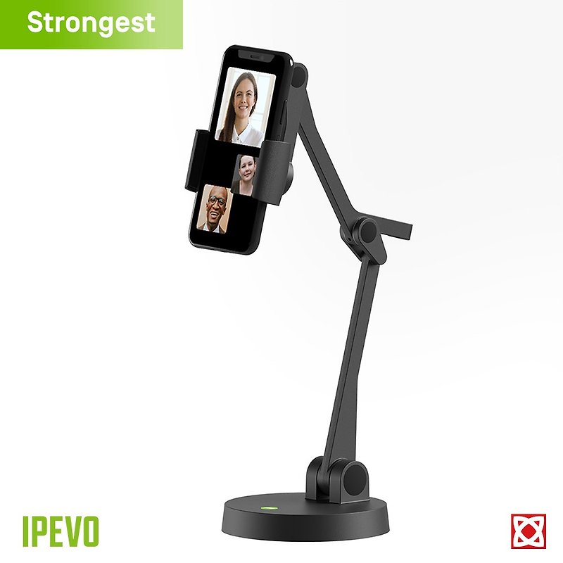IPEVO Uplift Video Phone Holder - ที่ตั้งมือถือ - พลาสติก สีดำ