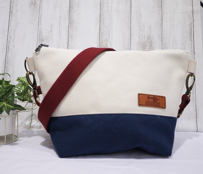 Three-color crossbody bag - Messenger Bags & Sling Bags - Cotton & Hemp 