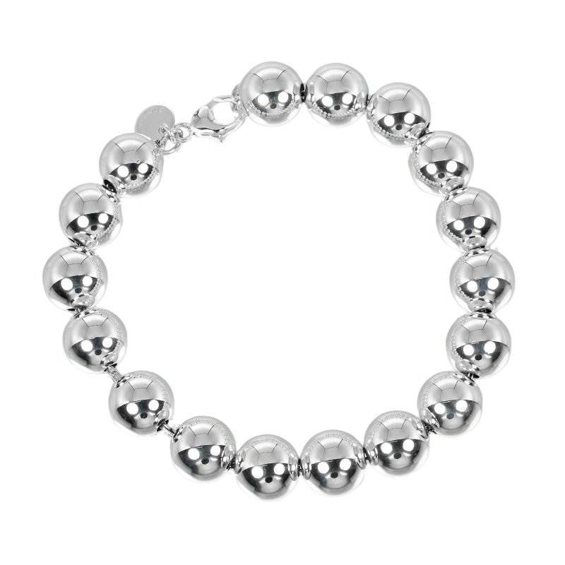 【日本直送】ティファニー TIFFANY&Co. ハードウェア ボール ブレスレット 腕周り16cm シルバー925 約17.45g【中古】Aランク - 手鍊/手環 - 銀 銀色