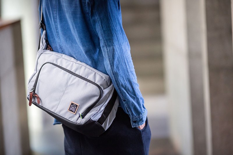 NESO bags that can be DIY [message bag-haze gray] - Messenger Bags & Sling Bags - Polyester 