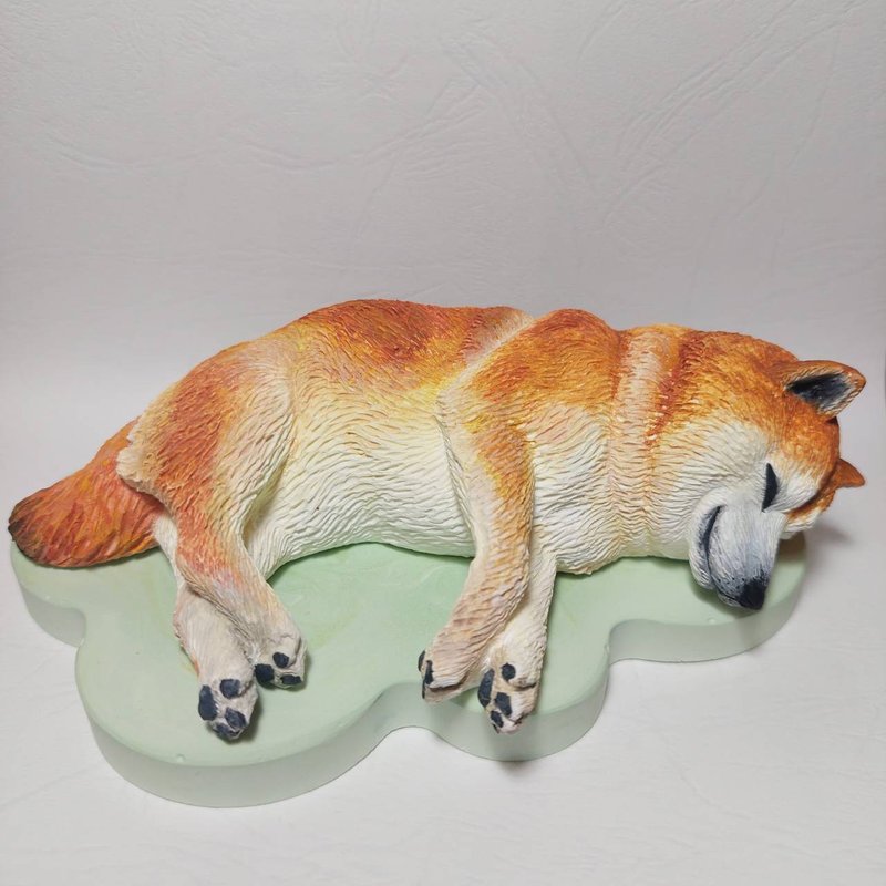 Go to sleep again•Customized Shiba Inu•Scent Stone Decoration•Fragrance essential oil - หมอน - หิน สีส้ม