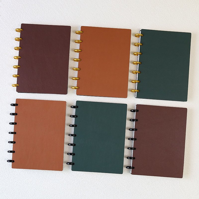 Disc Binder B6 Planners (Vegan Leather) - Notebooks & Journals - Faux Leather Multicolor