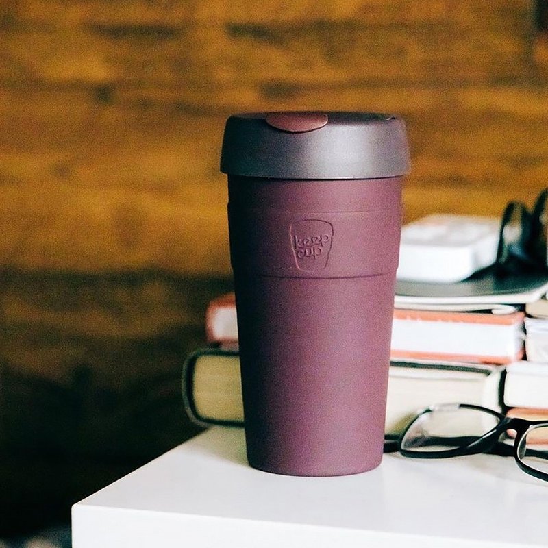 澳洲 KeepCup 真空保溫杯 L - 甜酒紅 - 咖啡杯/馬克杯 - 不鏽鋼 紅色