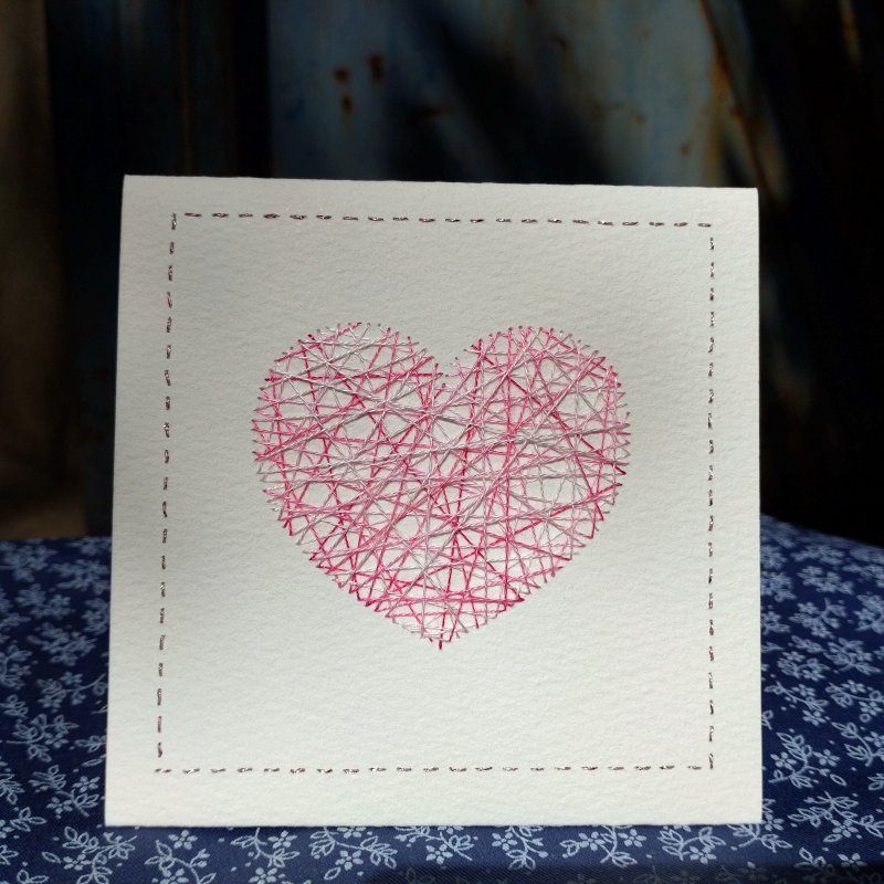 【ペーパー刺繍カード】メッセージカード - はがき・メッセージカード - 紙 