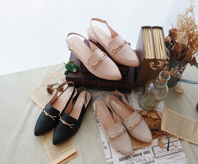 Work Shoes Sandals [Half Sugar Life] Full Leather Sandals - Pink 