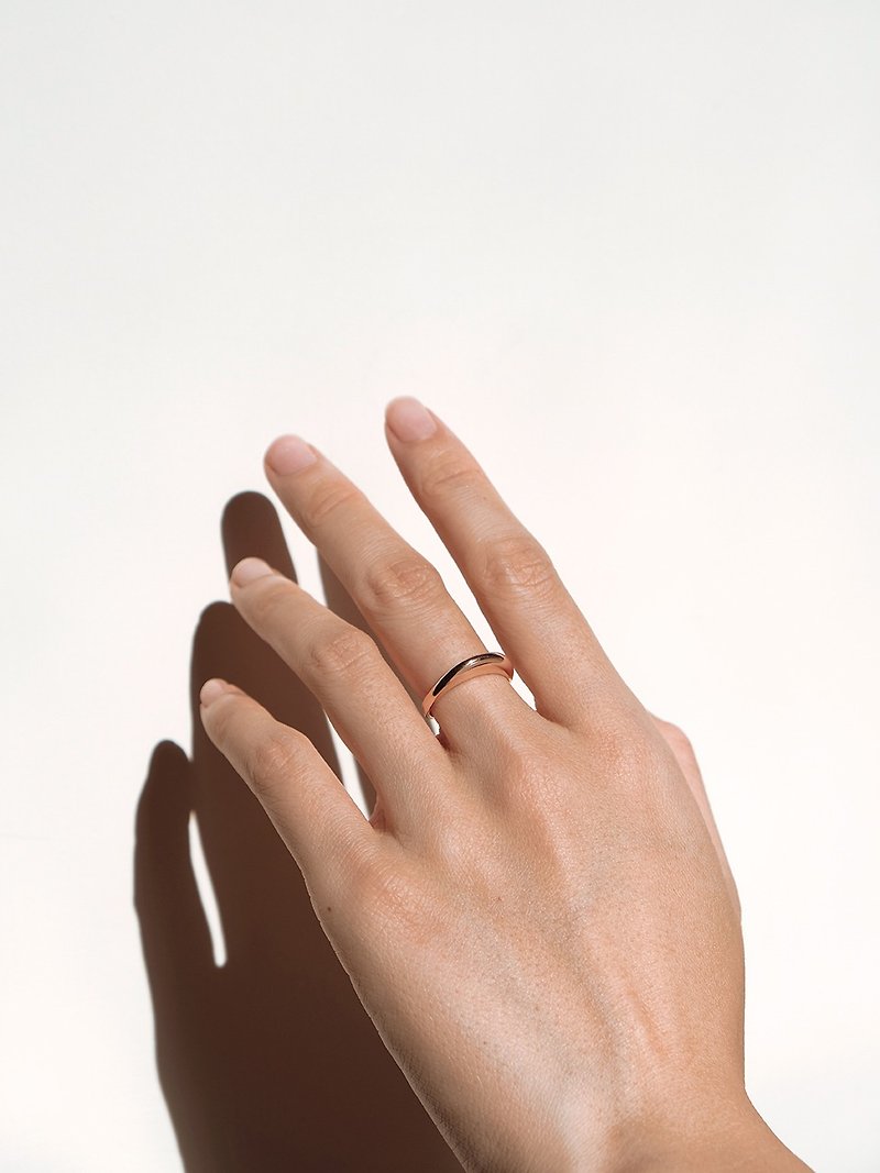 The Wave Ring | 18K Rose Gold - General Rings - Sterling Silver Gold
